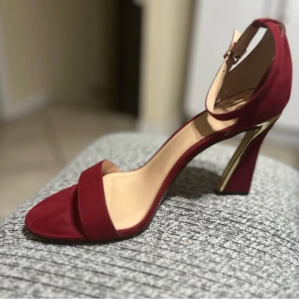 Elegant Red High Heel Sandals